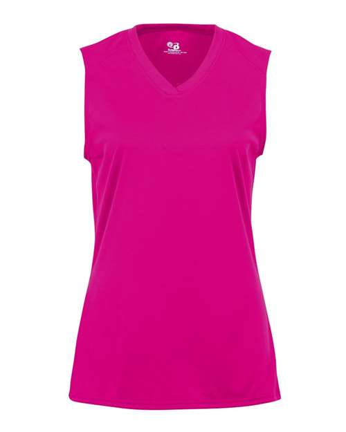 Women's B-Core Sleeveless T-Shirt - Hot Pink Front