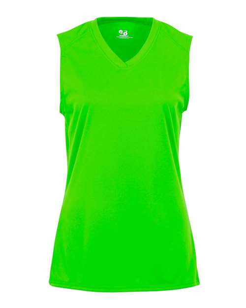 Women's B-Core Sleeveless T-Shirt - Lime Front
