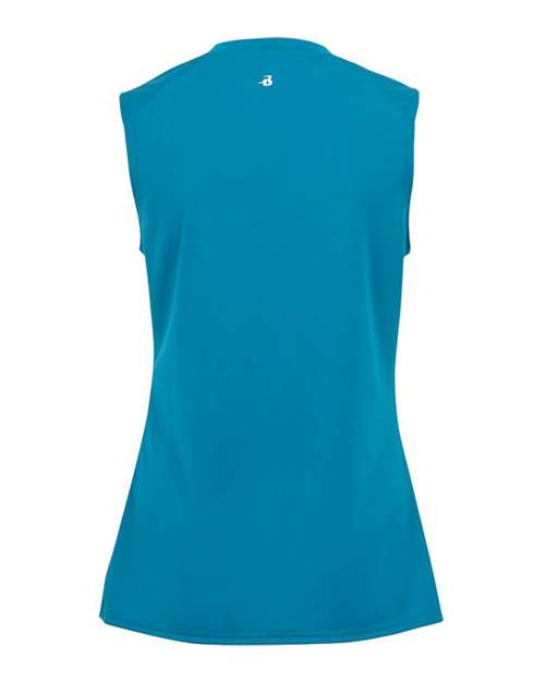 Women's B-Core Sleeveless T-Shirt - Electric Blue Back