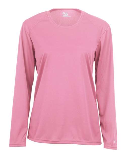 Women's B-Core Long Sleeve T-Shirt - Pink Front