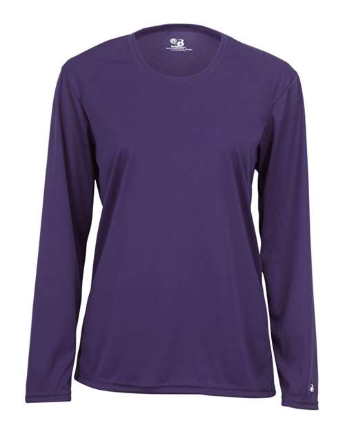 Women's B-Core Long Sleeve T-Shirt - Purple Front