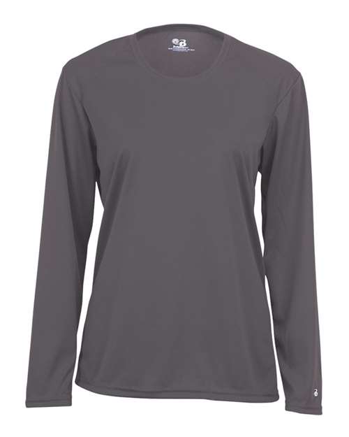 Women's B-Core Long Sleeve T-Shirt - Graphite Front