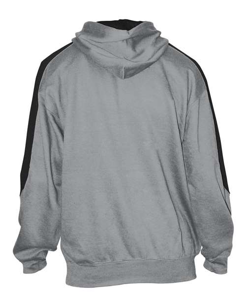 Unisex Saber Hooded Sweatshirt - Oxford/ Black Back