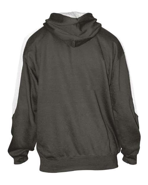 Unisex Saber Hooded Sweatshirt - Charcoal/ White Back