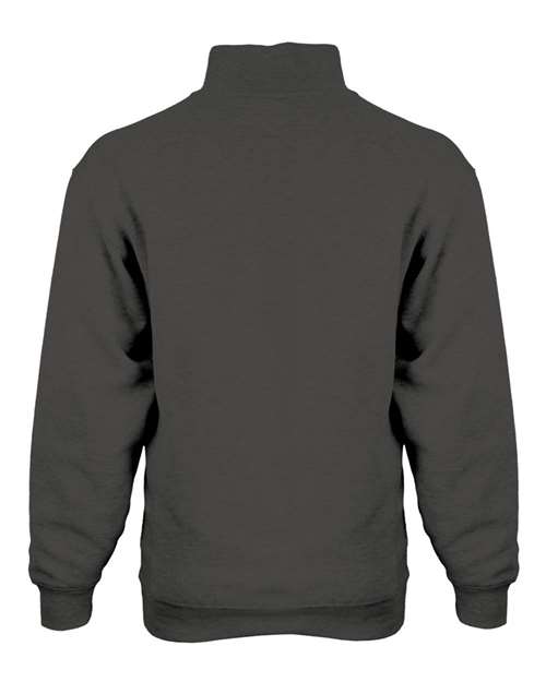 Men's Quarter-Zip Sweatshirt - Charcoal Back