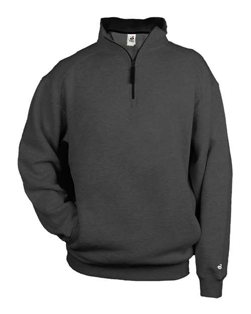 Men's Quarter-Zip Sweatshirt - Charcoal Front