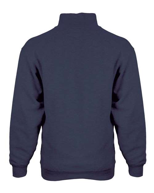 Men's Quarter-Zip Sweatshirt - Navy Back