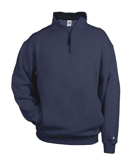 Men's Quarter-Zip Sweatshirt - Navy Front