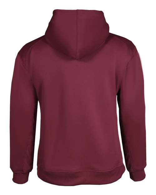 Men's Performance Fleece Hooded Sweatshirt - Cardinal Back