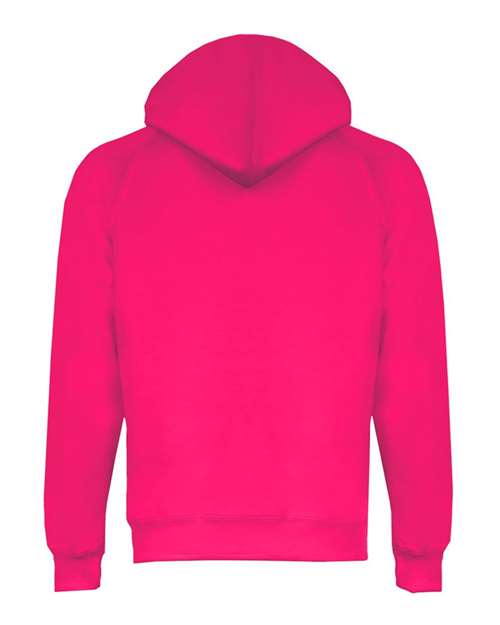 Women's Performance Fleece Hooded Sweatshirt - Hot Pink Back
