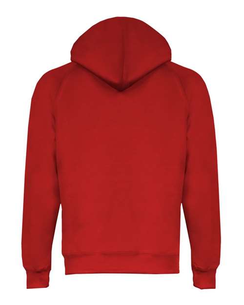 Women's Performance Fleece Hooded Sweatshirt - Red Back