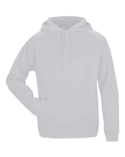 Women's Performance Fleece Hooded Sweatshirt - Silver Front