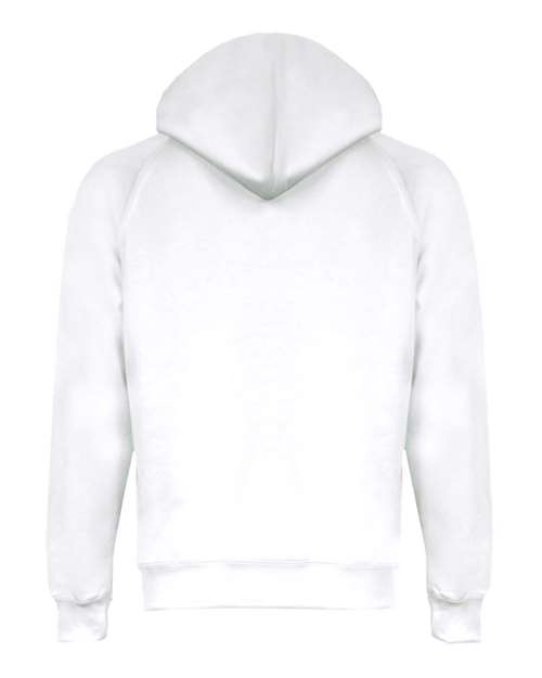 Women's Performance Fleece Hooded Sweatshirt - White Back