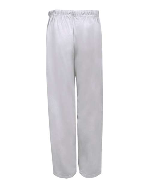 Unisex Performance Fleece Open-Bottom Sweatpants - Silver Back