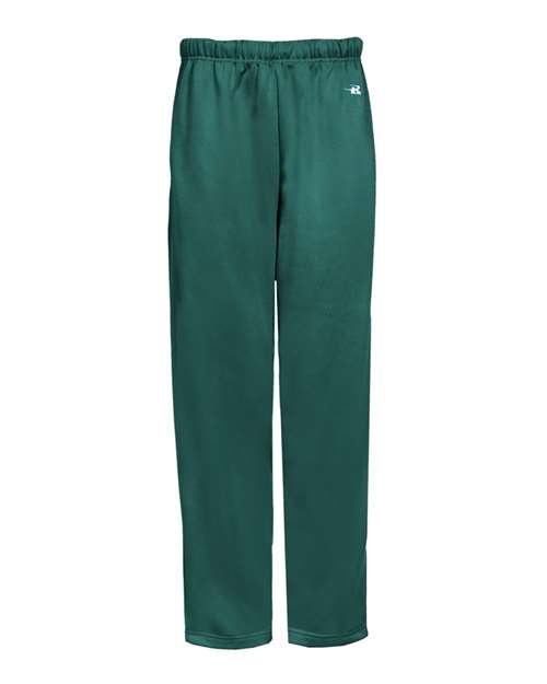 Unisex Performance Fleece Open-Bottom Sweatpants - Forest Front