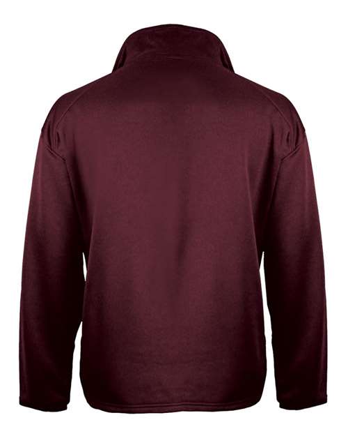 Men's Performance Quarter-Zip Pullover - Maroon Back