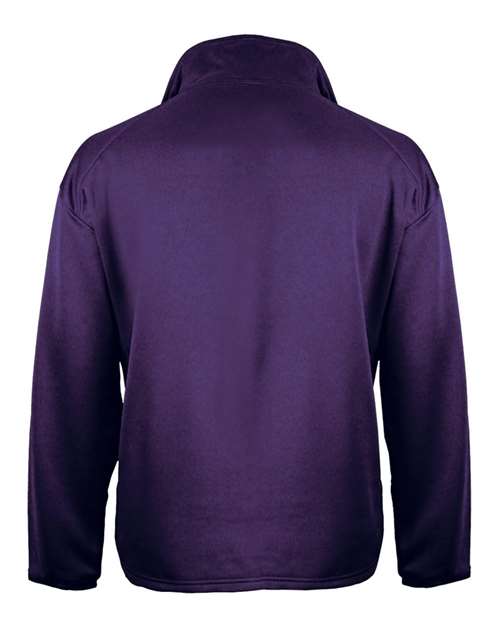Men's Performance Quarter-Zip Pullover - Purple Back