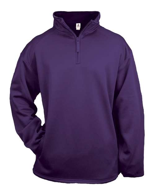 Men's Performance Quarter-Zip Pullover - Purple Front