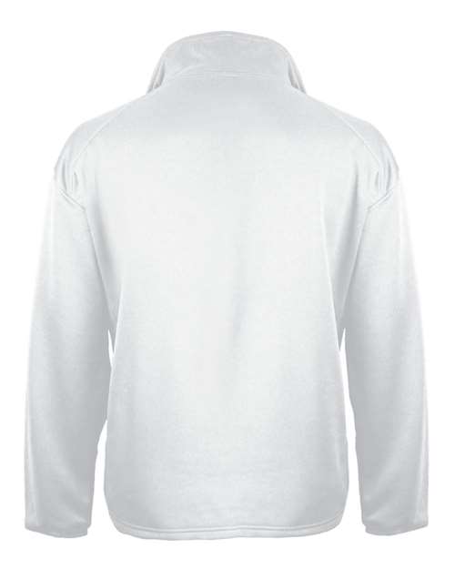Men's Performance Quarter-Zip Pullover - White Back