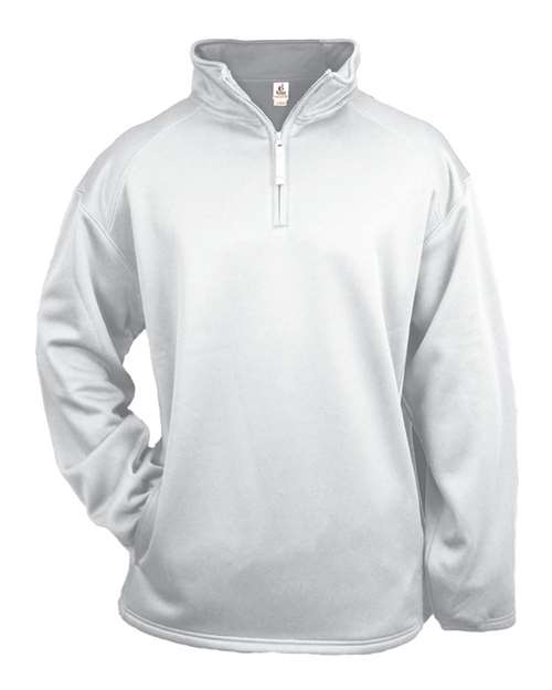 Men's Performance Quarter-Zip Pullover - White Front