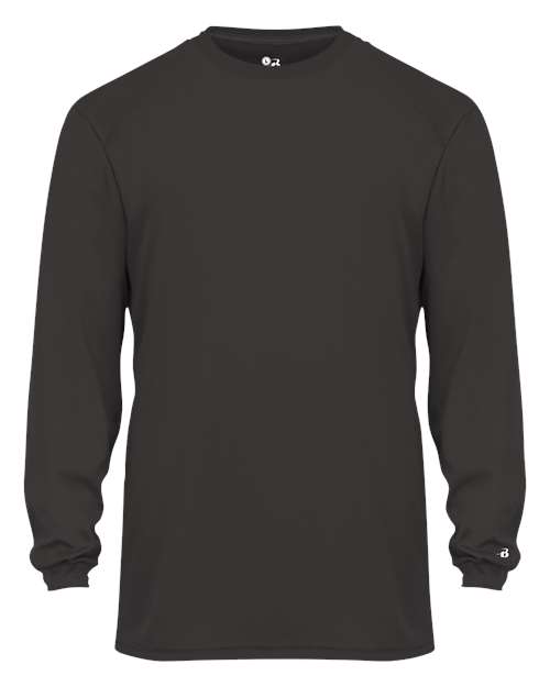 Youth B-Core Long Sleeve T-Shirt - Graphite Front
