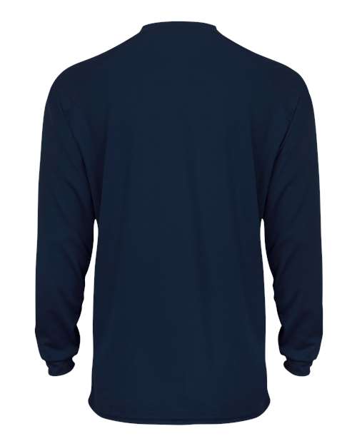 Youth B-Core Long Sleeve T-Shirt - Navy Back