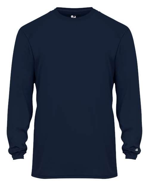 Youth B-Core Long Sleeve T-Shirt - Navy Front