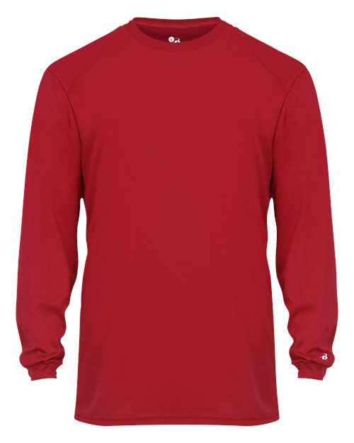 Youth B-Core Long Sleeve T-Shirt - Red Front