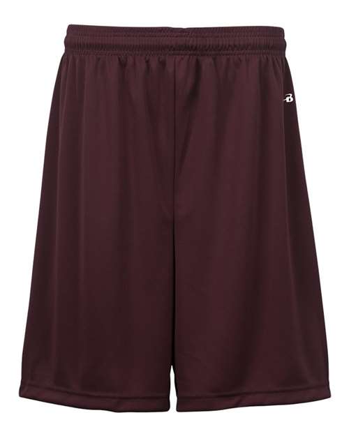 Youth B-Dry 6" Shorts - Maroon Front