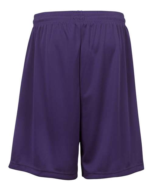Youth B-Dry 6" Shorts - Purple Back