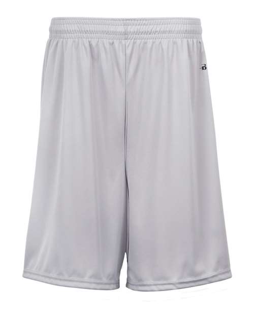 Youth B-Dry 6" Shorts - Silver Front