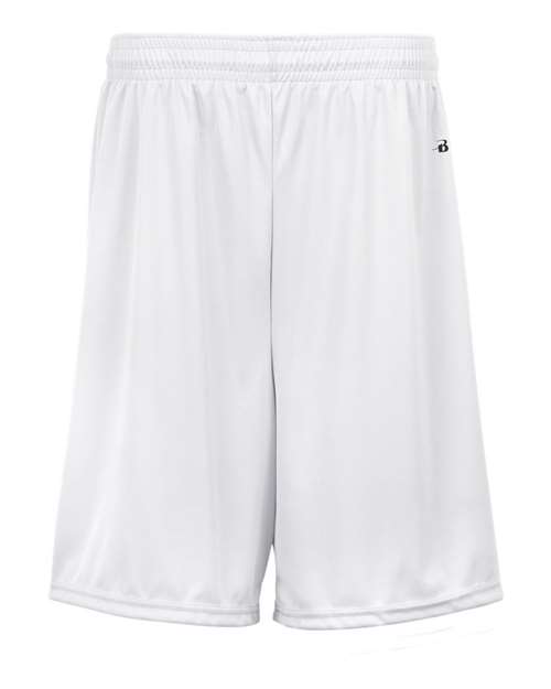 Youth B-Dry 6" Shorts - White Front