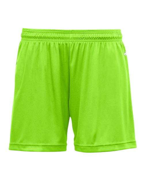 Girls' B-Core Shorts - Lime Front