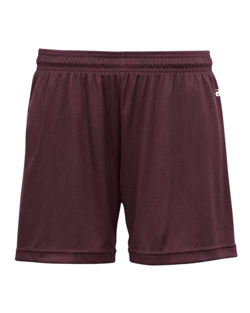 Girls' B-Core Shorts - Maroon Front