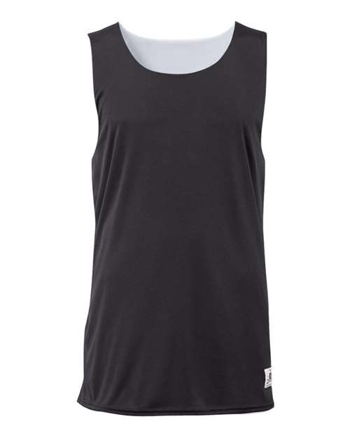 Youth B-Core Reversible Tank Top - Black/ White Front