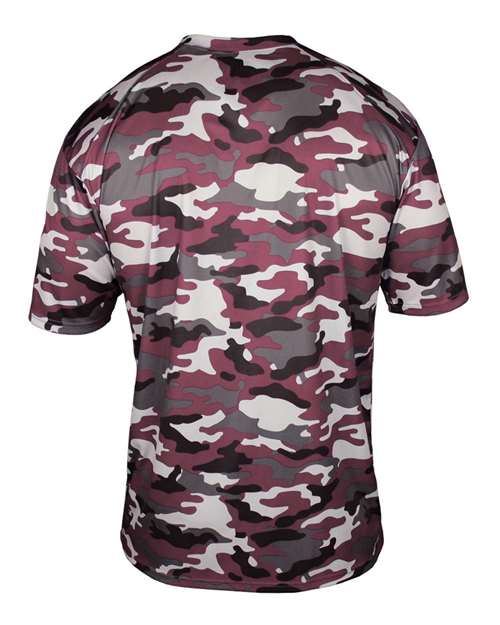 Men's Camo T-Shirt - Maroon Back