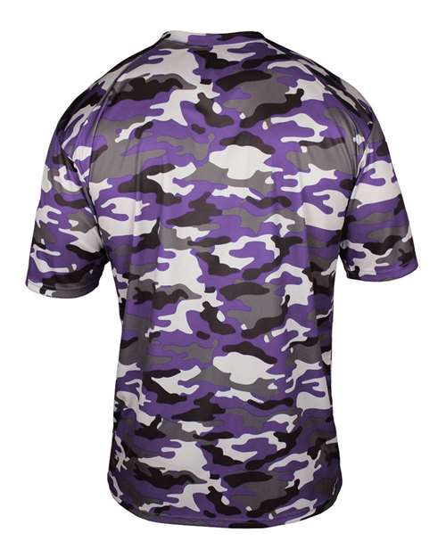 Men's Camo T-Shirt - Purple Back