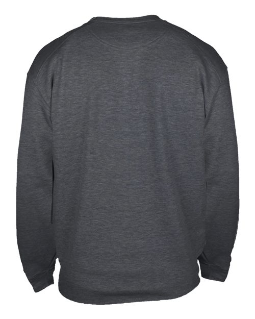 Unisex Pocket Crewneck Sweatshirt - Charcoal Back