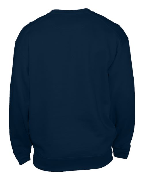 Unisex Pocket Crewneck Sweatshirt - Navy Back