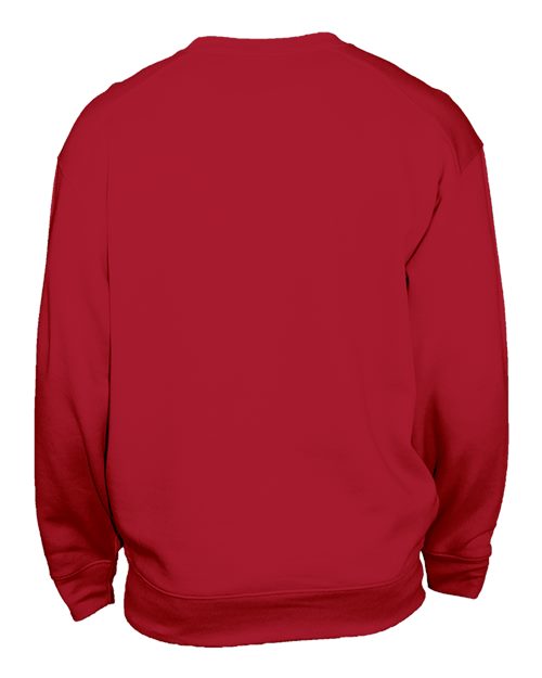 Unisex Pocket Crewneck Sweatshirt - Red Back
