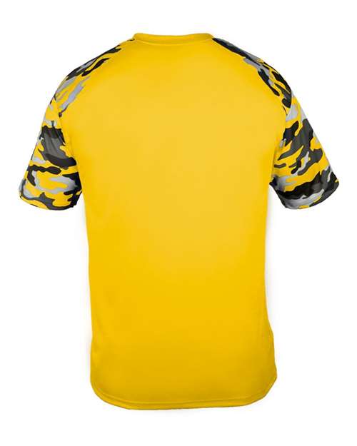 Youth Camo Sport T-Shirt - Gold/ Gold Camo Back