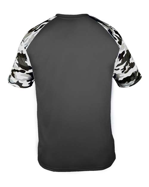 Youth Camo Sport T-Shirt - Graphite/ White Camo Back