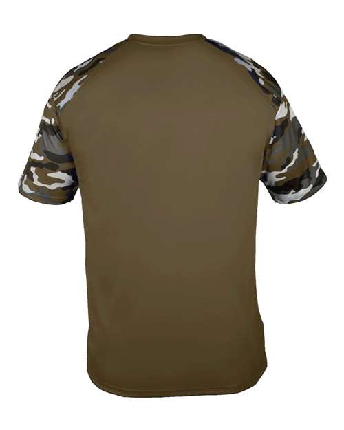 Youth Camo Sport T-Shirt - OD Green/ OD Green Camo Back