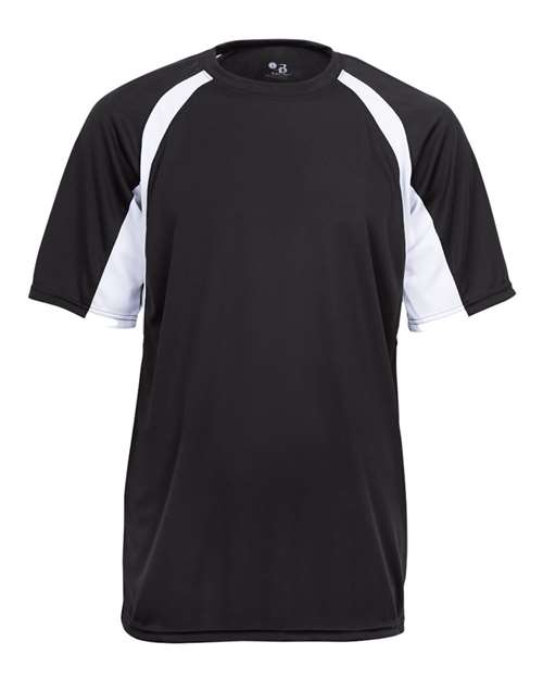 Youth B-Core Hook T-Shirt - Black/ White Front