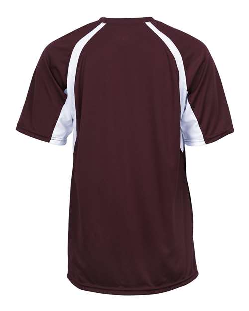 Youth B-Core Hook T-Shirt - Maroon/ White Back