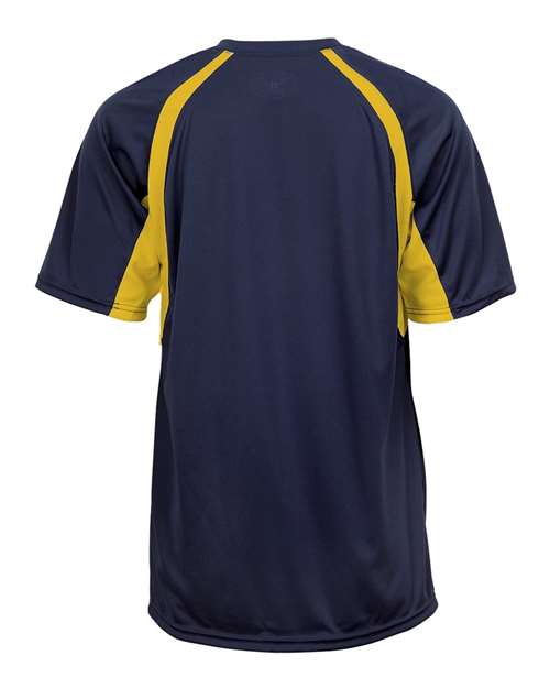 Youth B-Core Hook T-Shirt - Navy/ Gold Back
