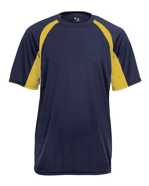Youth B-Core Hook T-Shirt - Navy/ Gold Front