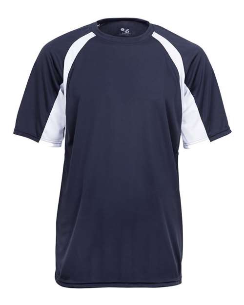 Youth B-Core Hook T-Shirt - Navy/ White Front
