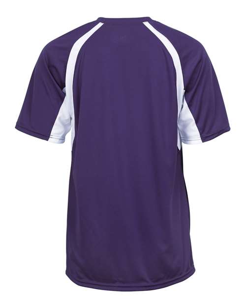 Youth B-Core Hook T-Shirt - Purple/ White Back