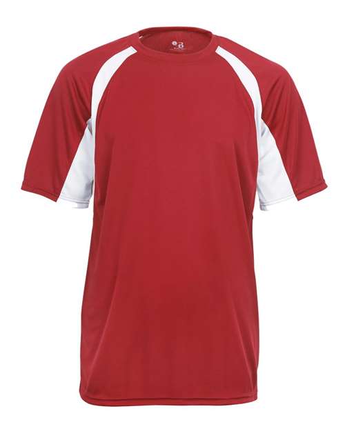 Youth B-Core Hook T-Shirt - Red/ White Front